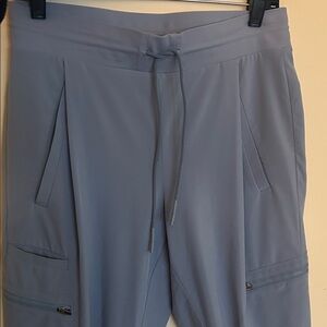 Athleta Blue Women's AND FIGS Scrub pants Size 4 PantsLt able gray & Navy color